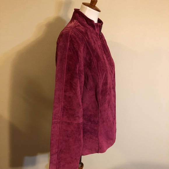 Genuine Leather Charter Club Purple Pink Jacket - Picture 5 of 11